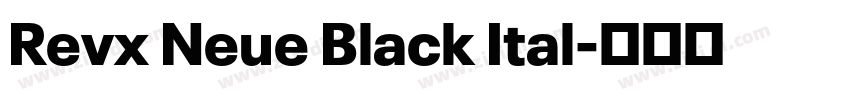Revx Neue Black Ital字体转换